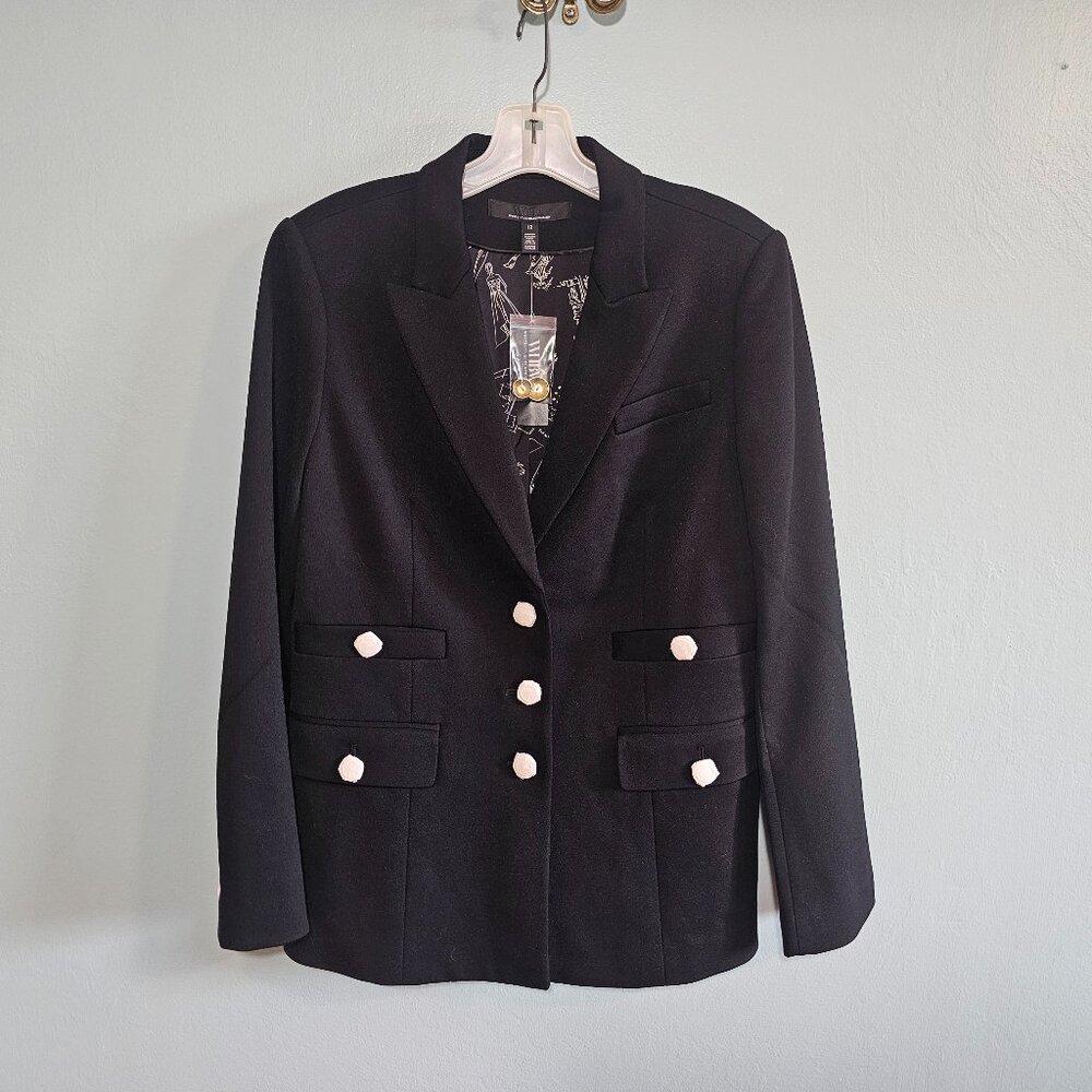 NWT | White House Black Market 3-Button Fashion Blazer | Black | 12 - Picture 3 of 12